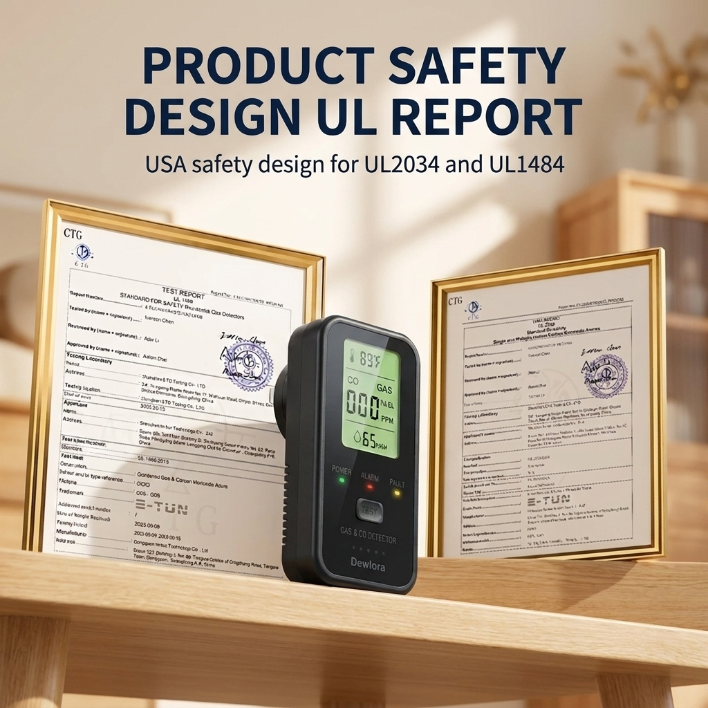 Dewlora 4 In 1 CO Detector RV