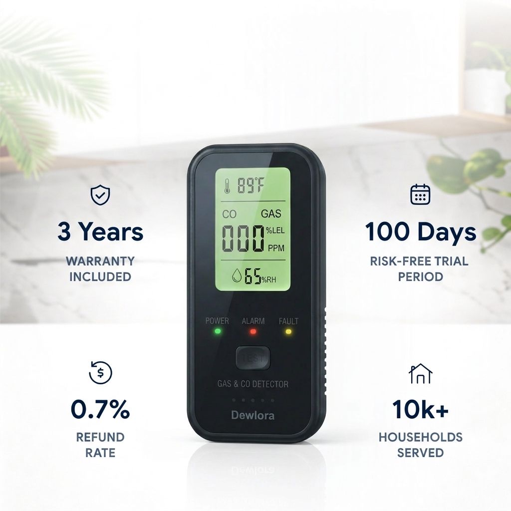 Dewlora 4 In 1 CO Detector Gift