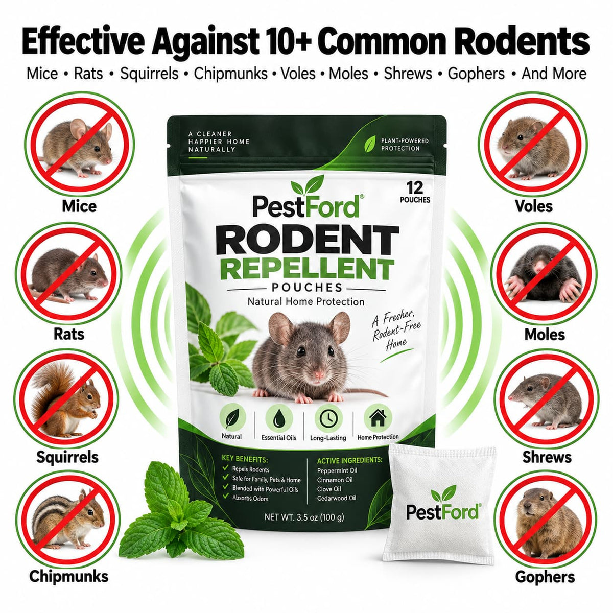 rodent repellent pouches
