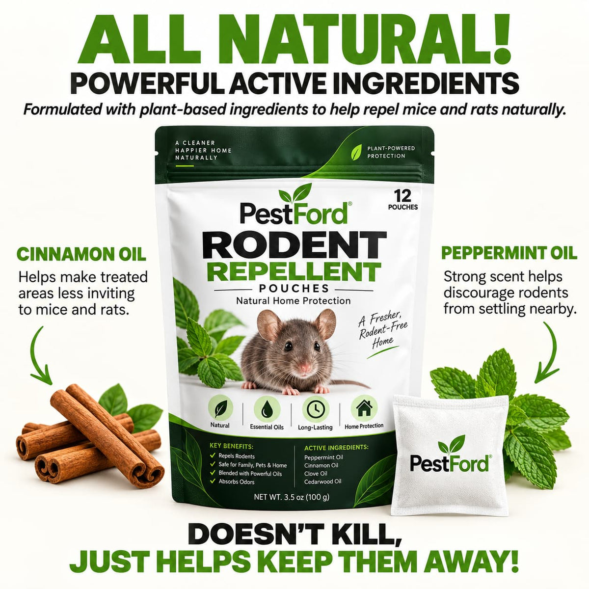 rodent repellent pouches