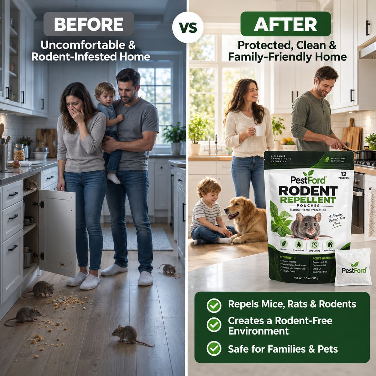 rodent repellent pouches